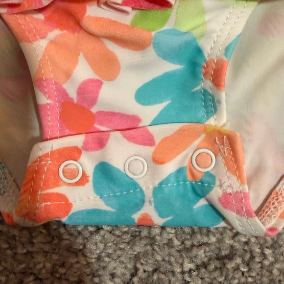 Little Me Colorful Floral Rashguard - Picture 3 of 4
